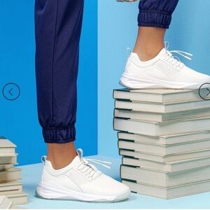 Clove  nursing shoes in brilliant white